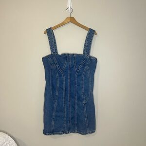 Blue Denim Mini Dress